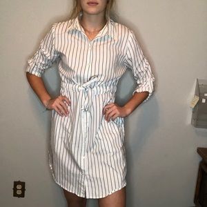 Black and white striped dress!